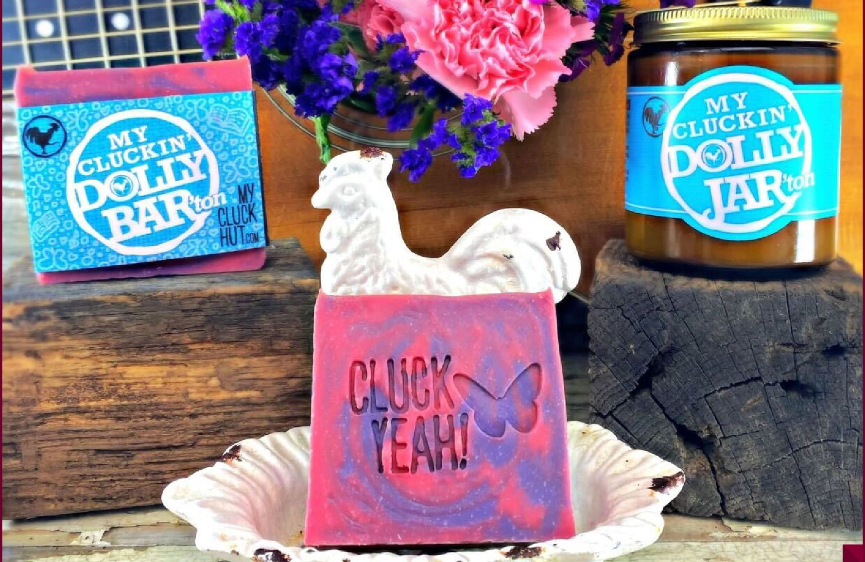 Dolly soaps and candle