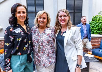 three women attending books & bubbly 2024
