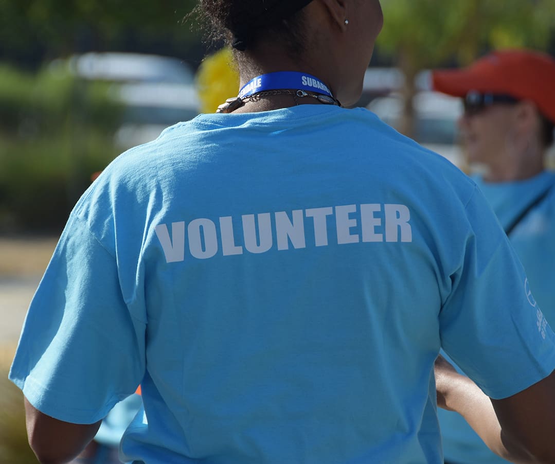Volunteer in the field