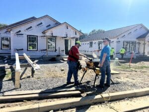 young leaders society members volunteer with Habitat for Humanity