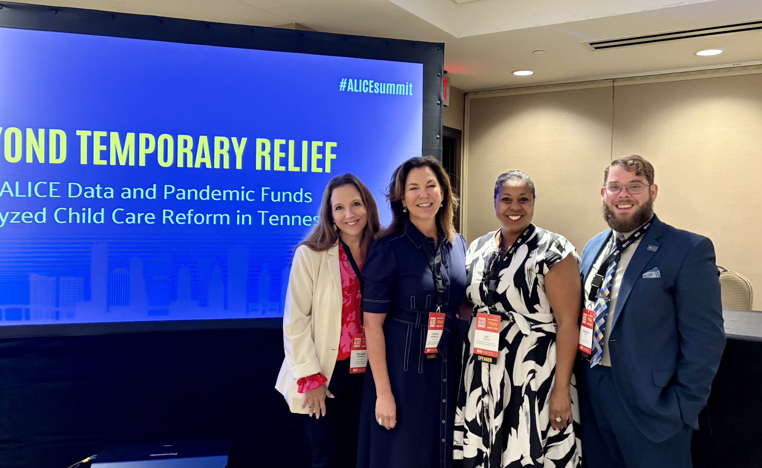 four panelists from Nashville at ALICE Summit